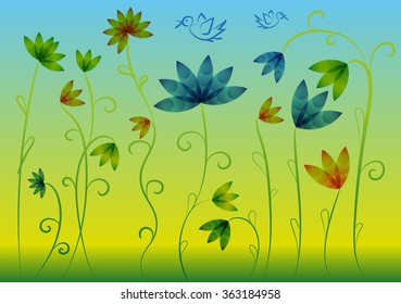 Logo Design. Template Design. Floral Concept. Vector