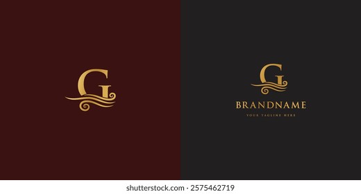 Logo design template with G alphabet. Letterform design. Mark or design template. Vector illustration.