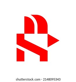 Plantilla de diseño de logotipo del logotipo del ropero geométrico de la cabeza, adecuado para el logotipo de la granja, identidad de marca, icono, etc.