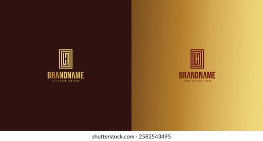 Logo design template with H alphabet. Letterform design. Mark or design template. Vector illustration.