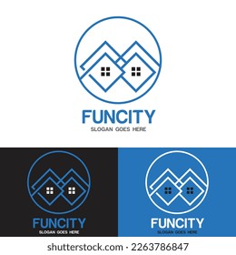 The logo design template has many functions and uses, with 3 display options