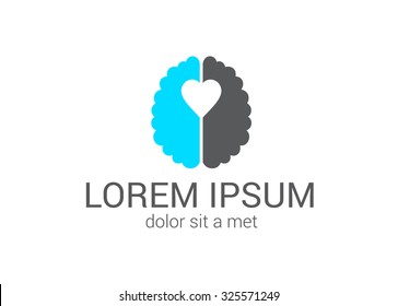 Logo design template. Heart.