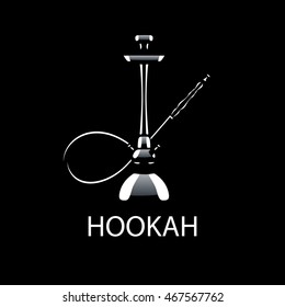 logo design template hookah. Vector illustration of icon