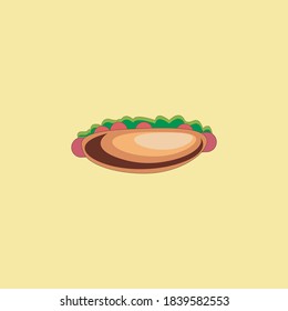 Logo design template, Hot dog vector icon