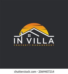 Logo Design Template For House Rental .Realty, Property And Real Estate 