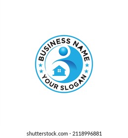 Plantilla de diseño de logotipos con concepto de diseño humano para empresas