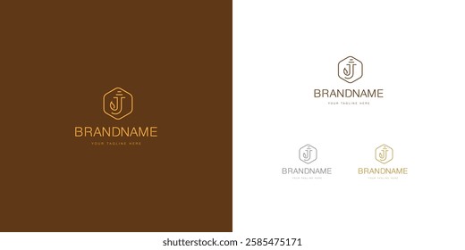 Logo design template with j alphabet. Letterform design. Mark or design template. Vector illustration.