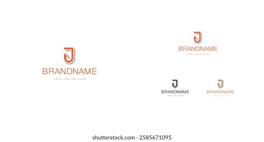 Logo design template with j alphabet. Letterform design. Mark or design template. Vector illustration.