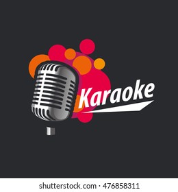 Logo Design Template For Karaoke. Vector Illustration Of Icon