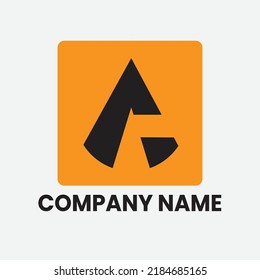 Logo design Template letter A, with native letter G, Universal vector icon, simple and elegant.