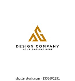 Logo design template, Letter AG. - Vector