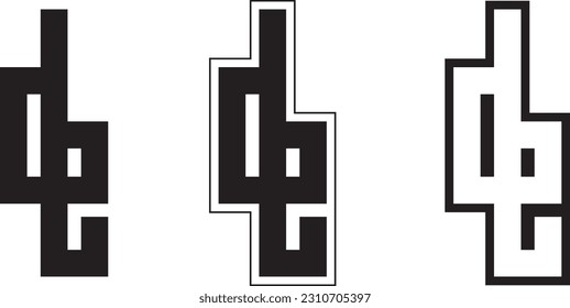 Logo Design Template with the letter D and E Monogram