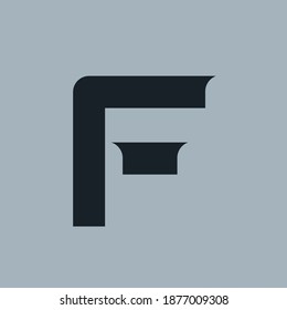 logo design template, letter F, letter F symbol