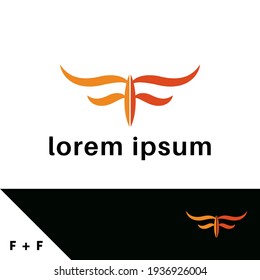Logo design template. Letter F and F concept. Creative monogram inspiration. Monograms are often made by combining the initials of an individual or a company, used as recognizable symbols or logos.