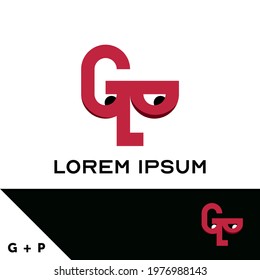 Logo design template. Letter G and P concept. Creative monogram inspiration. Monograms are often made by combining the initials of an individual or a company, used as recognizable symbols or logos.
