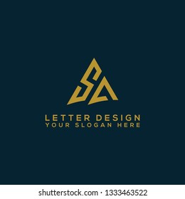 Logo design template Letter SA. - Vector, organic - Vector