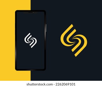 logo design template. Linear minimal stylish emblem. Luxury elegant vector element. Premium business logotype