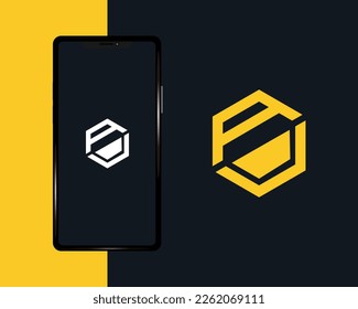 logo design template. Linear minimal stylish emblem. Luxury elegant vector element. Premium business logotype