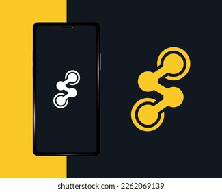 logo design template. Linear minimal stylish emblem. Luxury elegant vector element. Premium business logotype