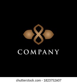 logo design template, with luxury abstract icon icon