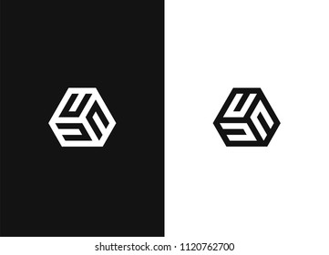 Modelo de design de logotipo. Sinal criativo monocromático. Ícone de vetor universal. Elegante emblema vetorial para o seu design. Versão em preto e branco.