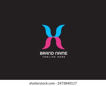 Logo Design Template Monogram Banding