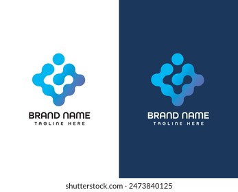 Logo Design Template Monogram Banding