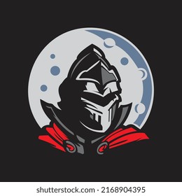 logo design template , moon knight