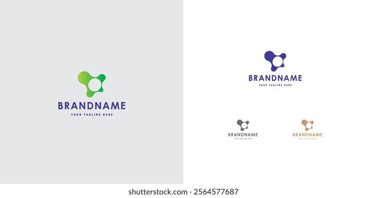 Logo design template with O alphabet. Letterform design. Mark or design template. Vector illustration.