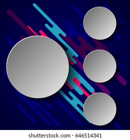Logo design. Template on colorful background.