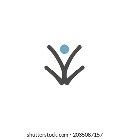 Logo design template with ornament concept