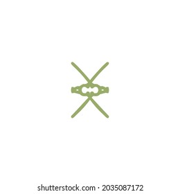 Plantilla de diseño de logotipo con concepto de adorno