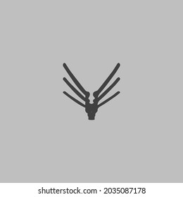 Plantilla de diseño de logotipo con concepto de adorno