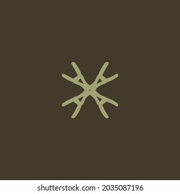 Logo design template with ornament concept
