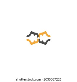 Logo design template with ornament concept