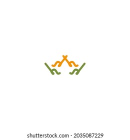 Logo-Design-Vorlage mit Dekorationskonzept