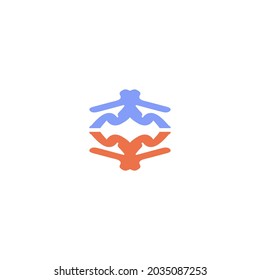 Logo-Design-Vorlage mit Dekorationskonzept