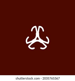 Plantilla de diseño de logotipo con concepto de adorno