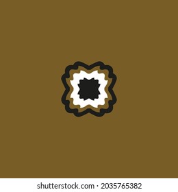 Logo design template with ornament concept