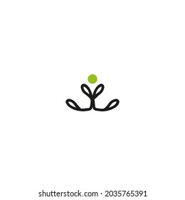 Plantilla de diseño de logotipo con concepto de adorno