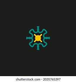 Logo design template with ornament concept