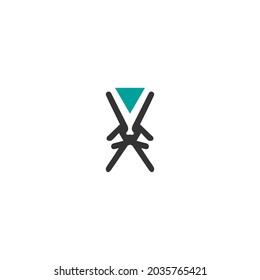 Logo design template with ornament concept