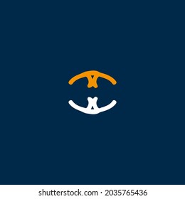 Logo design template with ornament concept