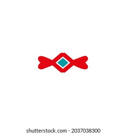 Plantilla de diseño de logotipo, con concepto de adorno