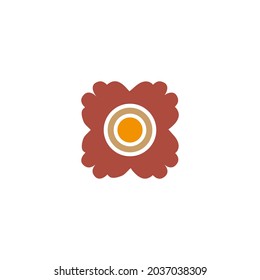 Plantilla de diseño de logotipo, con concepto de adorno