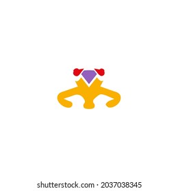 Logo design template, with ornament concept