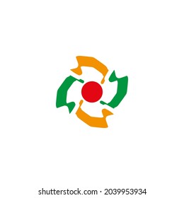 Logo design template with ornament concept for business brand