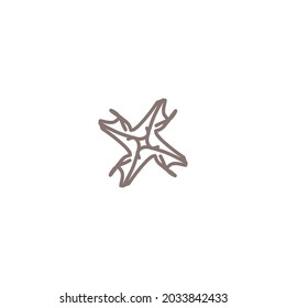 Logo design template, with ornamnet concept