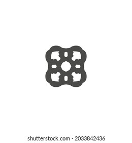 Logo design template, with ornamnet concept