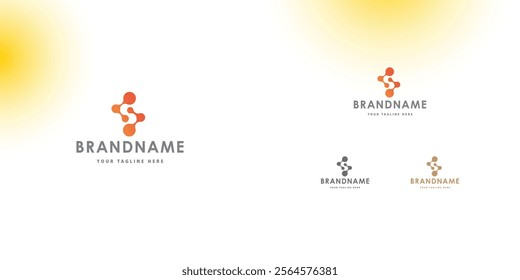 Logo design template with S alphabet. Letterform design. Mark or design template. Vector illustration.